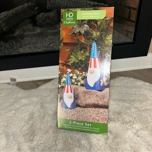 HD Designs Americana Gnome 2-Piece Set